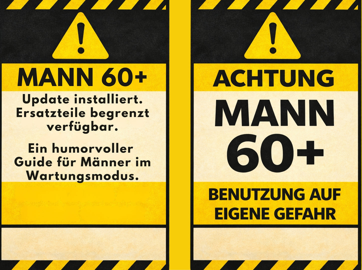 Bedienungsanleitung Mann 60+ (PDF) - Humorvolles Geschenkbuch PDF Sofort Download (Kopie)