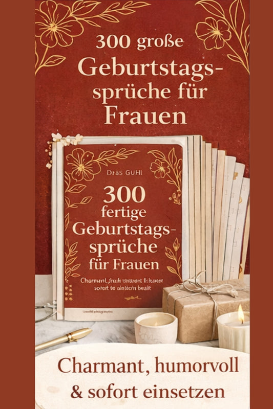 Das große Buch der Geburtstagssprüche für Frauen - große Sprüche-Sammlung als PDF